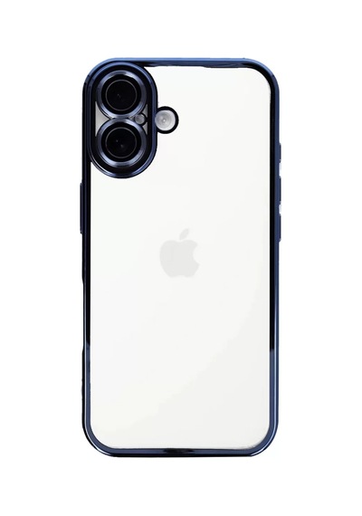Newface Apple İphone 16 Kılıf Razer Lensli Silikon - Açık Mavi