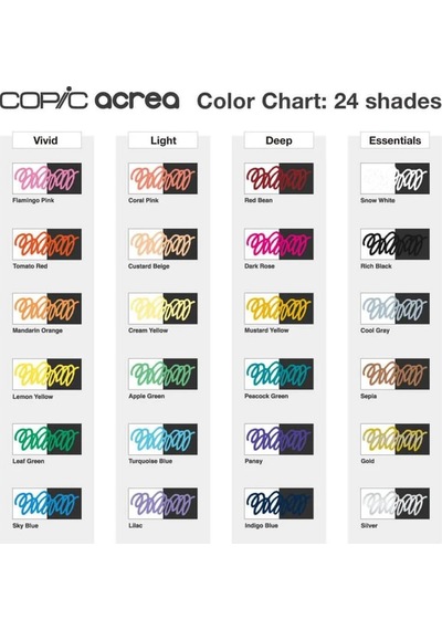 Acrea Paint Marker Set Of 6 Deep Colours