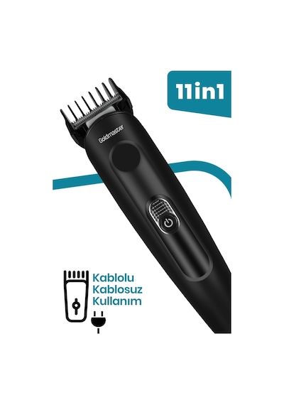 Goldmaster Idol 11-in-1 Hızlı Şarjlı Erkek Bakım Seti