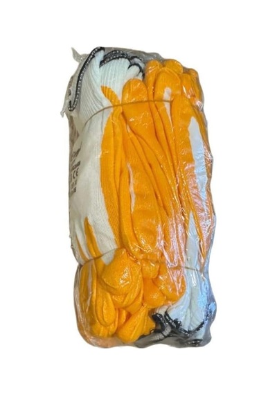 Demir Safety Sarı Nitril Eldiven,%100 Polyester Astar Ve Nitril Kaplama, Güçlü Kavrama, 12'li Shrinkli Paket, Endüs