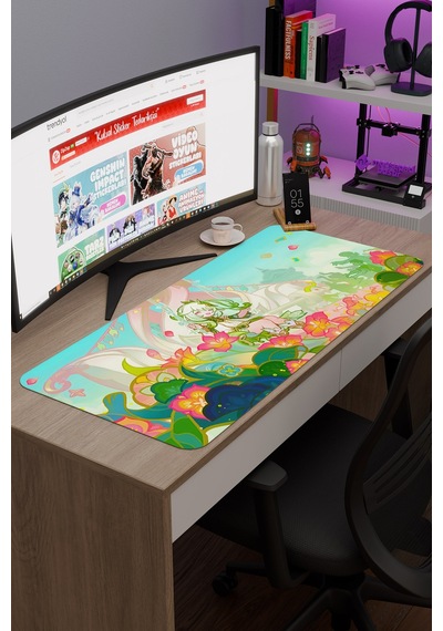 Nahida Genshin Impact Anime Gacha V3 - 90x40 Xxl Gaming Mouse Pad Fare Altlığı