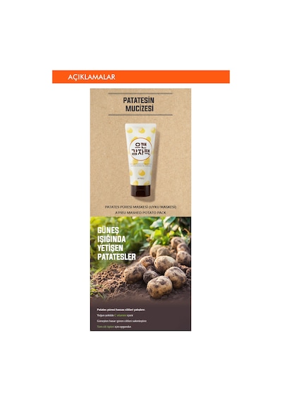 Missha Güneşten Yıpranmış Ciltler İçin Uyku Maskesi 130ml APIEU Mashed Potato Pack