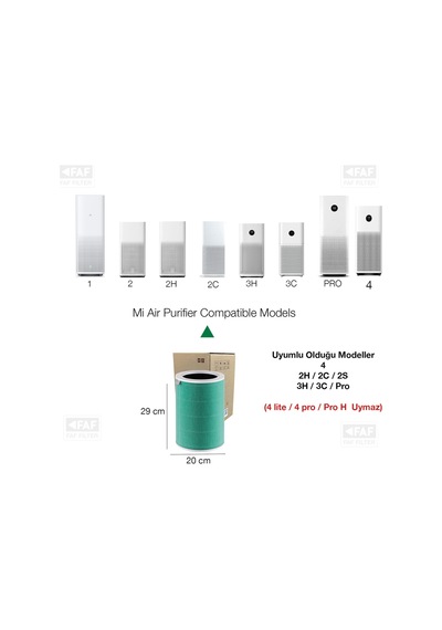 Mi Air Purifier 2h Filtre Yeşil Formaldehit S1