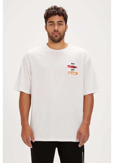 Bad Bear Gain Os Erkek T-shirt-28399-beyaz Beyaz