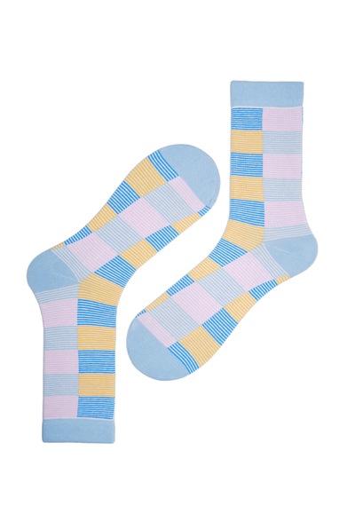 The Socks Company 3'lü Desenli Kadın Çorap Set 23kdcr177p Çok Renkli