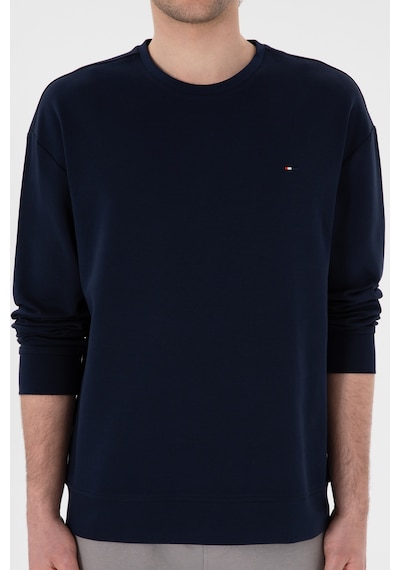 U.S. Polo Assn. Erkek Comfort Fit Bisiklet Yaka Lacivert İnce Sweatshirt 50309858-VR033