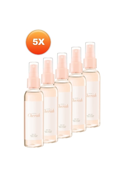 Cherish Kadın Vücut Spreyi 100 Ml. Beşli Set
