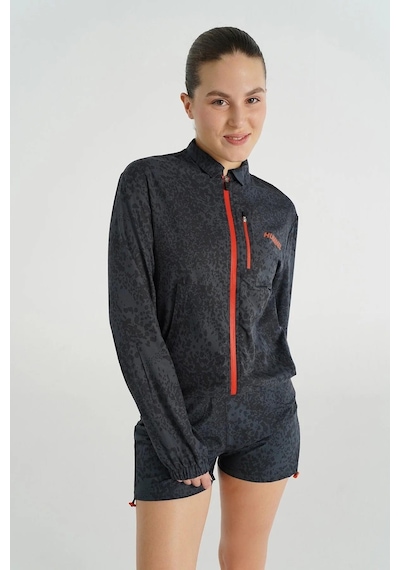 Hummel 922209-7319 Jenkens Zip Kadın Spor Ceket Gri