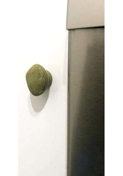 Porselen Taş Düğme Yeşil Seramik Mobilya Kulpu Çekmece Dolap Kolu 4.5 Cm Yeşil