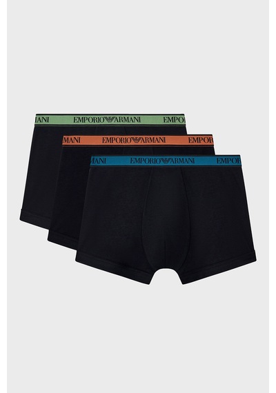 Emporio Armani Logolu 3 Pack Boxer Erkek Boxer Em000259 Af25019 Mc061 Siyah