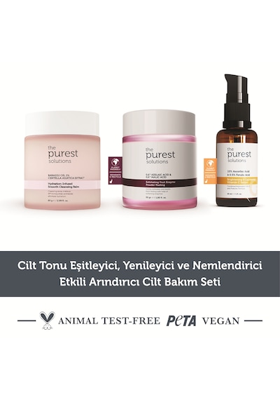 Aydınlatıcı Etkili, Yenileyici Ve Arındırıcı Cilt Bakım Seti