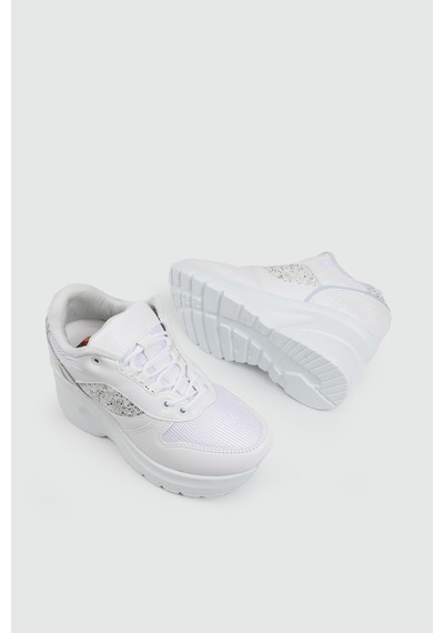 Flet 185 Beyaz Kadın Spor Sneaker Beyaz