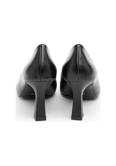 Derinet Hakiki Deri Kadın Stiletto Siyah Siyah