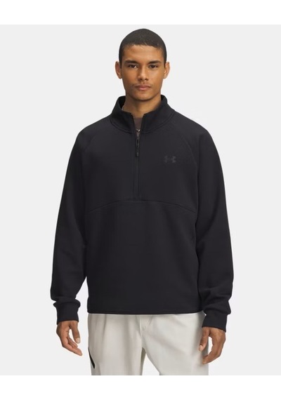 Under Armour Unstoppable Flc Half Zip Erkek Sweatshirt-33324 siyah