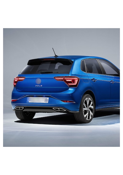 Volkswagen Polo Mk6.5 2022-2026 R-line Stil Arka Tampon Difüzörü - Parlak Siyah