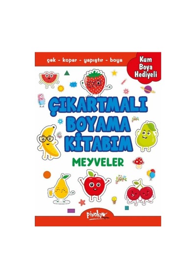Çıkartmalı Boyama Meyveler - Yqbx-666030
