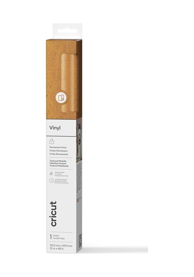 Cricut 2011834 Premium Vinil Kalıcı 30x120cm Dokulu Metalik Altın
