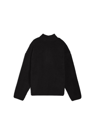 Puma Ess Elevated Half-zip Crew Kadın Yetişkin Sweatshirt Siyah