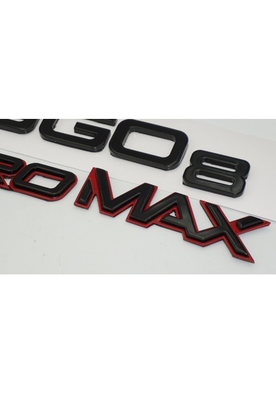 Dk Tuning Chery Tiggo 8 Pro Max Bagaj Kırmızı Siyah Abs Yazı Logo Amblem Bagaj Arma