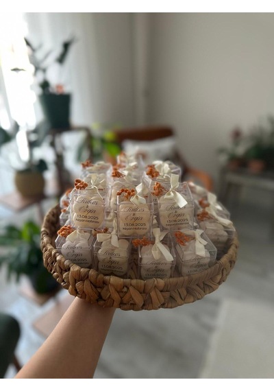 Bernami Mumluk Şamdanpinterest Özel Düğün Lüks Mini Çiçekli Bubble Mum Krem Kurdela Süslemeli 10 Adet Diğer