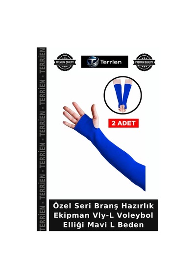 Özel Seri Branş Hazırlık Ekipman Vly-l Voleybol Elliği Mavi L Beden