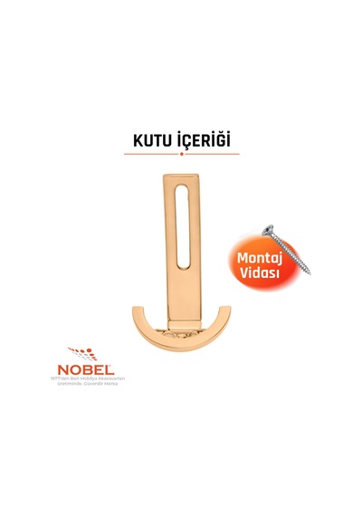 Palmiye Lüks Portmanto Askı, Metal, Vestiyer Askı, 158 Gr, Dolap Askılık, Duvar Askılığı, Albrifin Vidalı