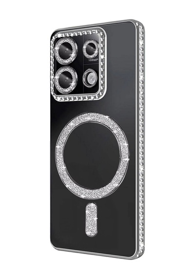 Xiaomi Redmi Note 13 Pro 4g Joke Simli Magneticsafe Kılıf - Gümüş 0.2M-Çok Renkli