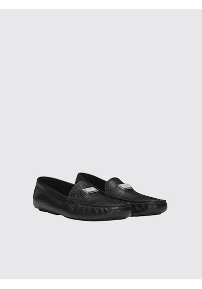 Dolce & Gabbana Deerskin Driver Shoes Dg Siyah