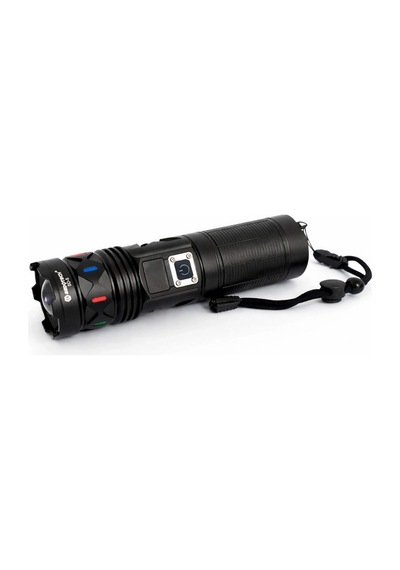 Bd-5 30w Tg Led Alüminyum Alaşımlı Zoomlu Type-c Dijital Göstergeli Şarjlı El Feneri