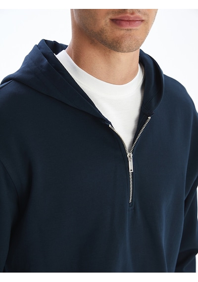 Lcw Vision İndigo Uzun Kollu Erkek Hoodie