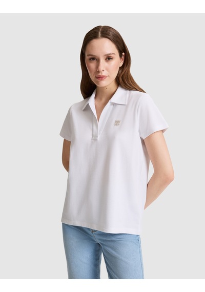 Pierre Cardin Kadın Beyaz Tişört 50326890-vr013