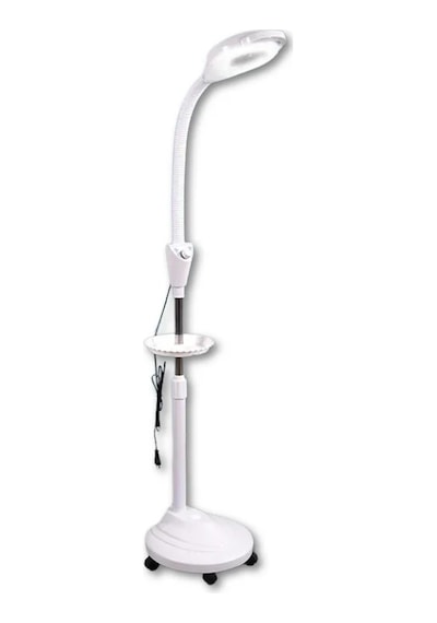 Ayaklı Led Işıklı Büyüteçli Loop Lamba Beyaz