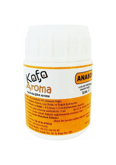 Kafa Aroma Saf Anason Yağı 50 ML