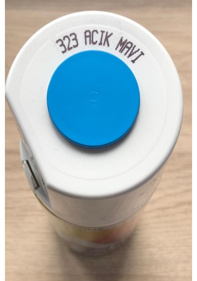 Açık Mavi 323 Alüminyum-ahşap-plastik-demir-metal-sprey Boyama 400 Ml