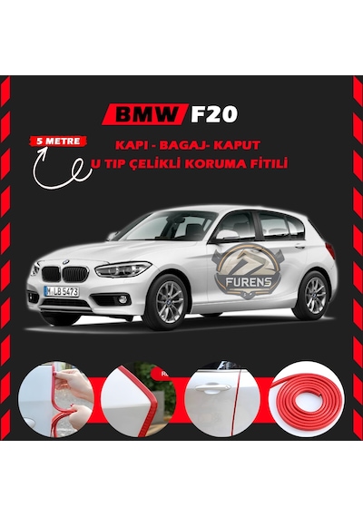 Bmw F20 Oto Araç Kapı Koruma Fitili 5metre Parlak Kırmızı Renk