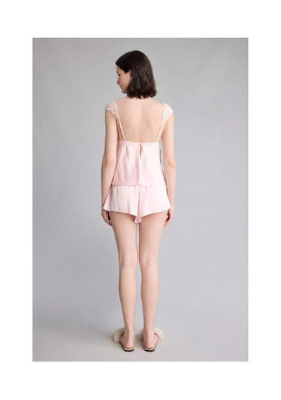 Defacto Regular Fıt Askılı 2li Saten Açık Pembe Pijama Takımı H0363ax26smpn648 Pembe-pn648