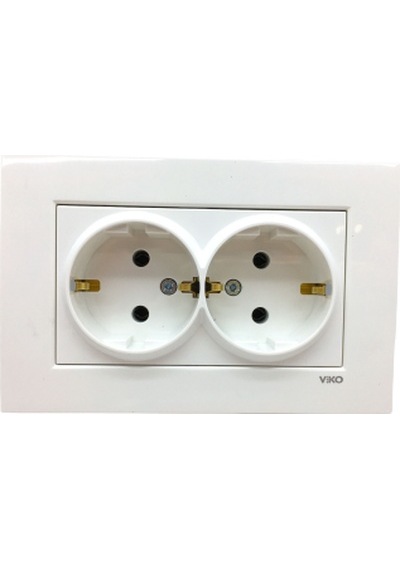 Viko Karre 2li Topraklı Priz 9096 7056 4741