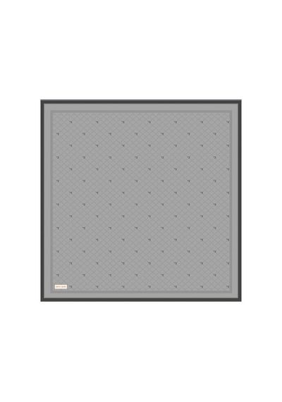 Pierre Cardin Açık Gri 90x90 İpek Twill Eşarp Açık Gri Açık Gri