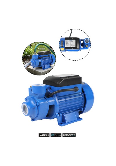 Assur Qb60 35m Basınç Yüksekliği 1 Hp Bakır Sargı Elektrikli Santrifüj Pompa Su Motoru-3153