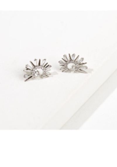 Bbaccessorıes Xuping Küpe Gümüş - Beyaz