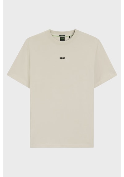 Boss Logolu Relaxed Fit Bisiklet Yaka T Shirt Erkek T Shirt 50564108 272 Bej