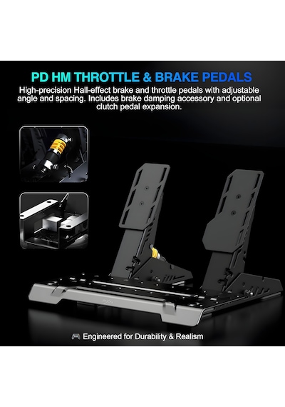 Pxn Vd4 Direct Drive Sim Racing Seti 4nm W As Direksiyon, Pd Hm Pedal, Masa Kelepçeli, Pc Uyumlu Profesyonel Yarış Paketi