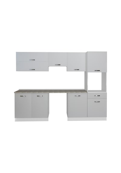 Decoraktiv Elite 280y Ankastre Boy Dolaplı Mdf Hazır Mutfak Dolabı - Tezgah Dahil - Buz Gri Açık Gri Decoraktiv Elite 280y Ankastre Boy Dolaplı Mdf Hazır Mutfak Dolabı - Tezgah Dahil - Buz Gri Açık Gri