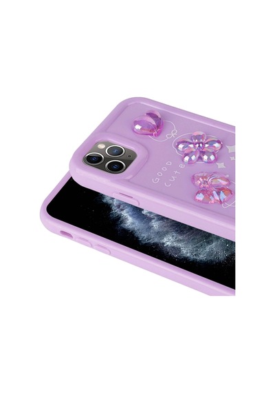Apple Uyumlu iPhone 11 Pro Max Kılıf Kabartma Figürlü Parlak Zore Toys Silikon Kapak