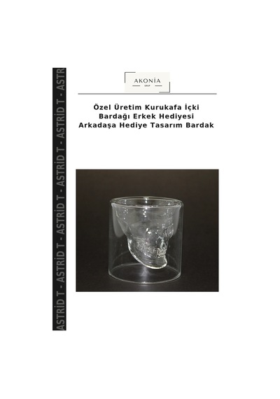 Özel Üretim Kurukafa İçki Bardağı Erkek Hediyesi Arkadaşa Hediye Tasarım Bardak Çok Renkli