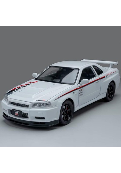 Hobbiez World Nissan Skyline Gt-r R34 Nismo Edition Beyaz 1/24 Model Araba