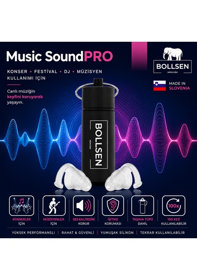 Musicsoundpro Kulak Tıkaçları Konser Festival Parti İçin 24 Db Snr Gürültü Azaltma Müzik Severler Dj Ve Müzisyenler İçin Yeniden Kullanılabilir Silikon Rahat Gizli Kulak Koruyucu