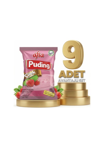 Afia Çilekli Puding 9x125 Gr