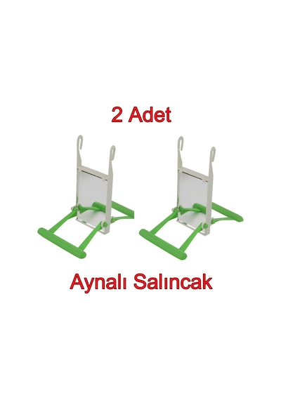 Kuş Kafesi Aynalı Salıncak Aynalı Kuş Salıncağı Tüneği- 2 Adet