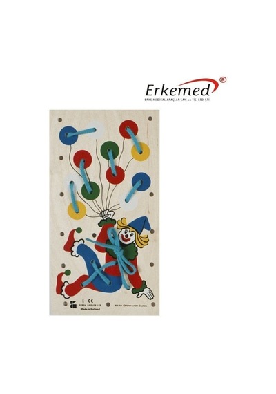 Palyaço Figürlü Çocuk Bağlama Ve El Beceri Arttırıcı